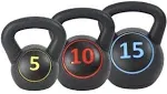 Sporzon! Wide Grip Kettlebell Exercise Fitness Weight Set