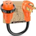 Nilight RV Locking Adapter Cord 50 Amp to 30 Amp Pure Copper Heavy Duty Dog Bone