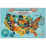 ✅🔥📢GERTMENIAN &amp; SONS Teach Me AREA RUG Education Map PLAY MAT🚨📢🤑BUY NOW🤑