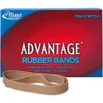 Alliance Rubber 27055 Advantage Rubber Bands Size #105, 1 lb Box Contains Approx. 60 Bands (5" x 5/8", Natural Crepe) Beige