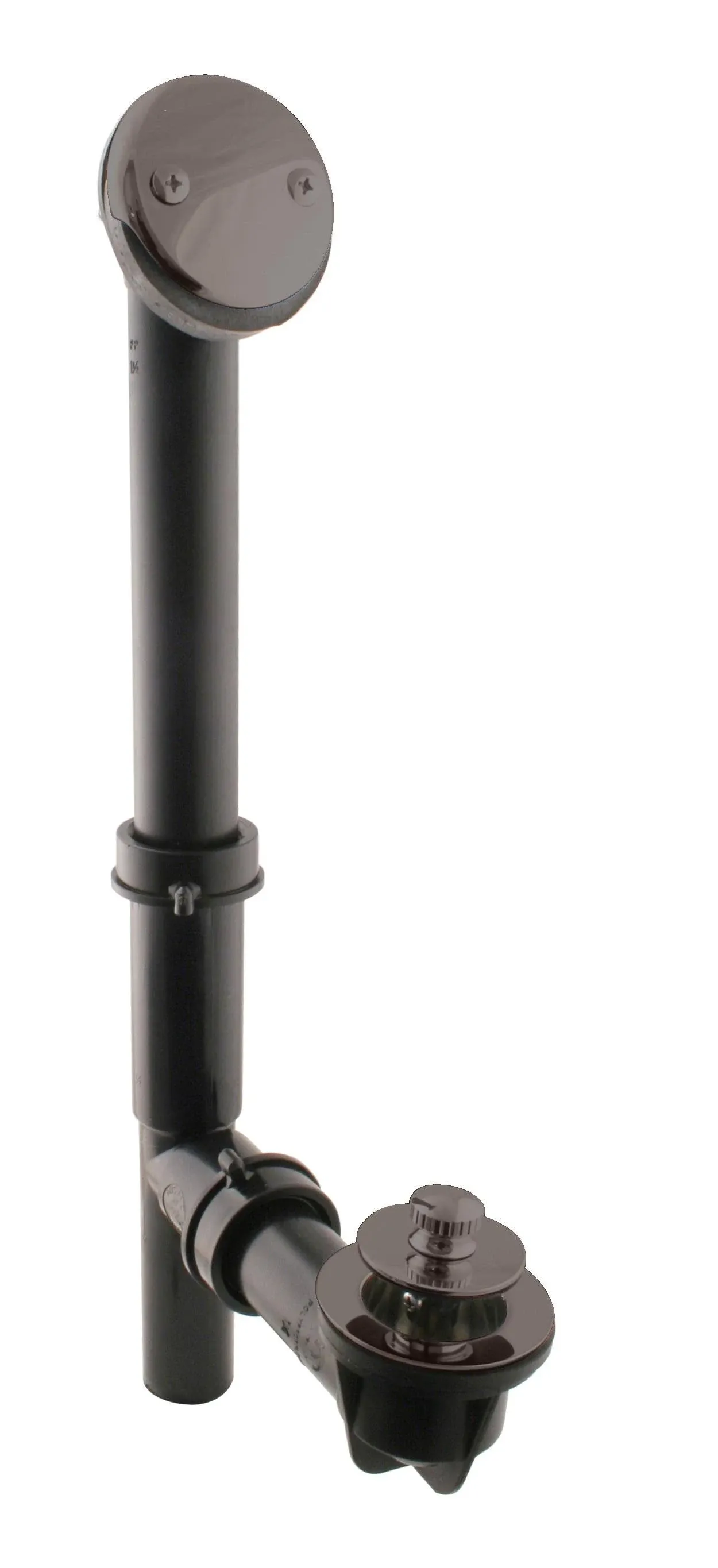 Black 1-1/2" Tubular Twist & Close Bath Waste in Oil Rubbed Bronze