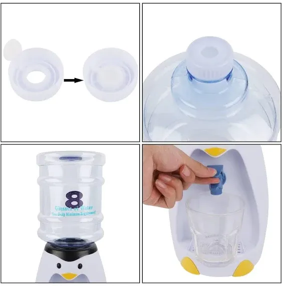 YOFIT 2.5 Liters Mini Water Dispenser 8 Glasses Water Dispenser Penguin Style