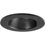 Halo Recessed 3003BKBB 3-Inch 35-Degree Adjustable Trim with Baffle, Black