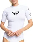 Roxy Women's Rash Guard Whole Hearted UPF 50+Short Sleeve Sun Protection Swim Shirt-Quick Dry Rashguard (XS-XXL)