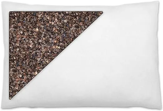 Daiwa Felicity Organic Buckwheat Pillow for Sleeping with Pillow Case – Sobakawa Japanese Hull Pillows with Premium Buckwheat Hulls - Cooling & Breathable with Neck Support for Any Sleeping Position