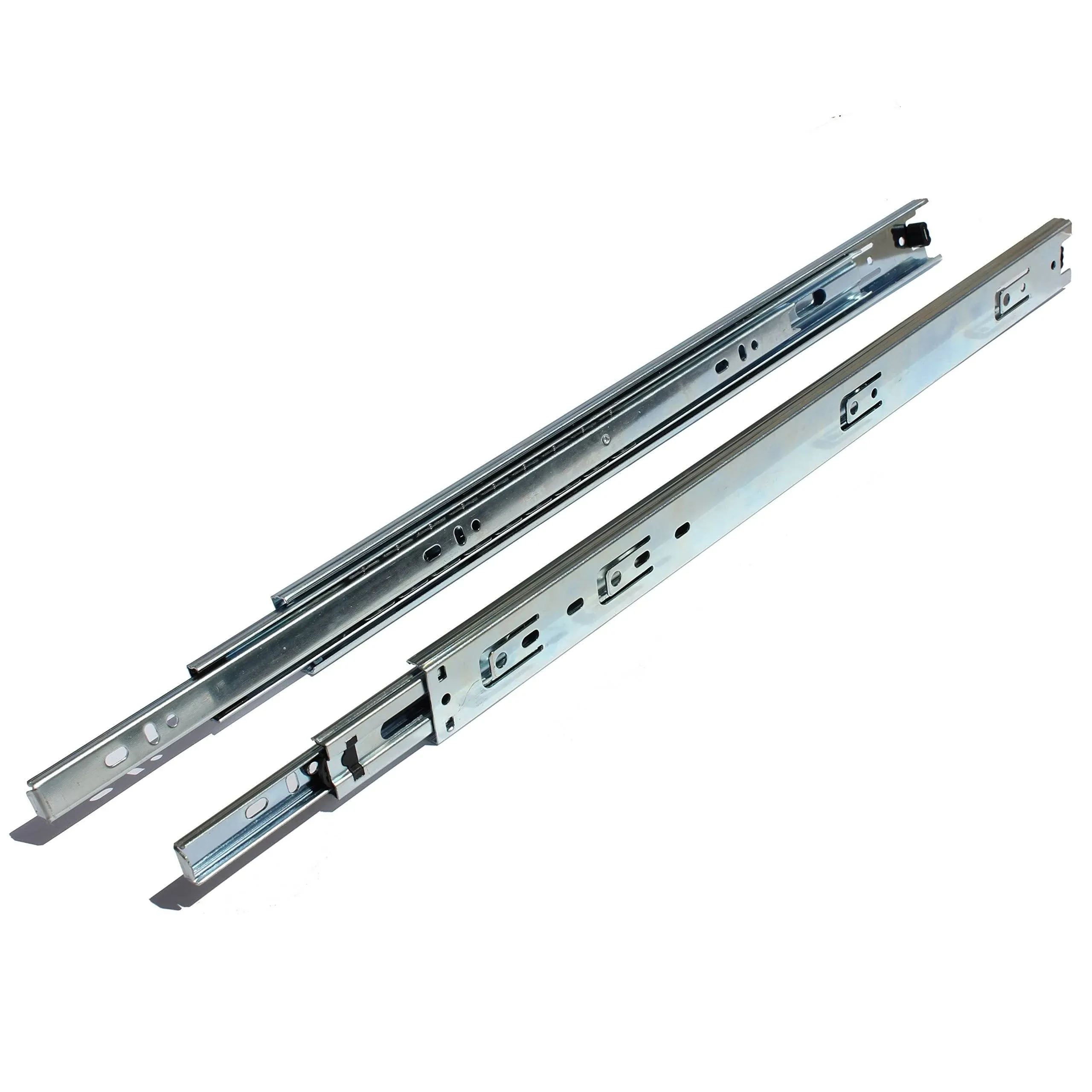 Gliderite Hardware 20 in. Side Mount 70 lb. 35mm Full Extension 1 in. Over Travel Drawer Slide - 2035 (1 Pair)