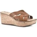 White Mountain Women's Samwell Platform Wedge Sandal