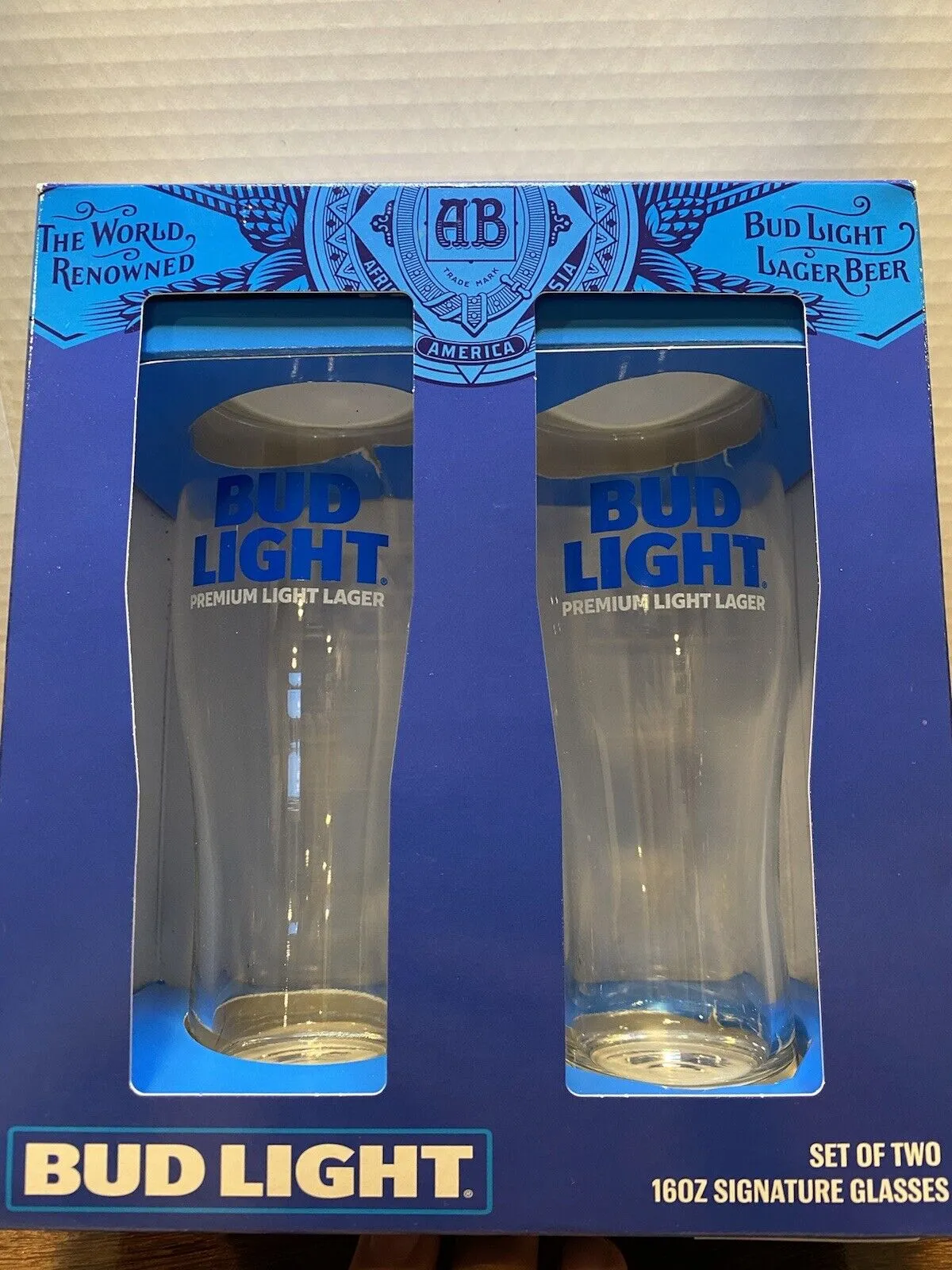 Bud Light Signature Glassware 2-Piece Set