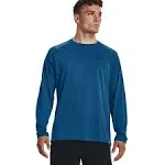 Men's Under Armour Tech 2.0 Long Sleeve Shirt Small Varsity Blue/Black