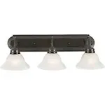 517615 Millbridge Traditional 3-Light Indoor Dimmable Bathroom Vanity Light w...