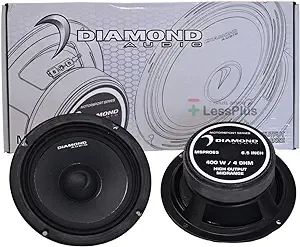 Diamond Audio MSPRO65 High Output 6.5” Pro Motorsports Speakers Pair, 200W RMS