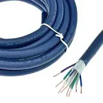 Conext Link Msc918-20 20 Feet 9 Conductors Blue Speed Wire Primary Wire Speaker Cable 18 AWG Gauge Ga 100% OFC Copper Stranded Trailer