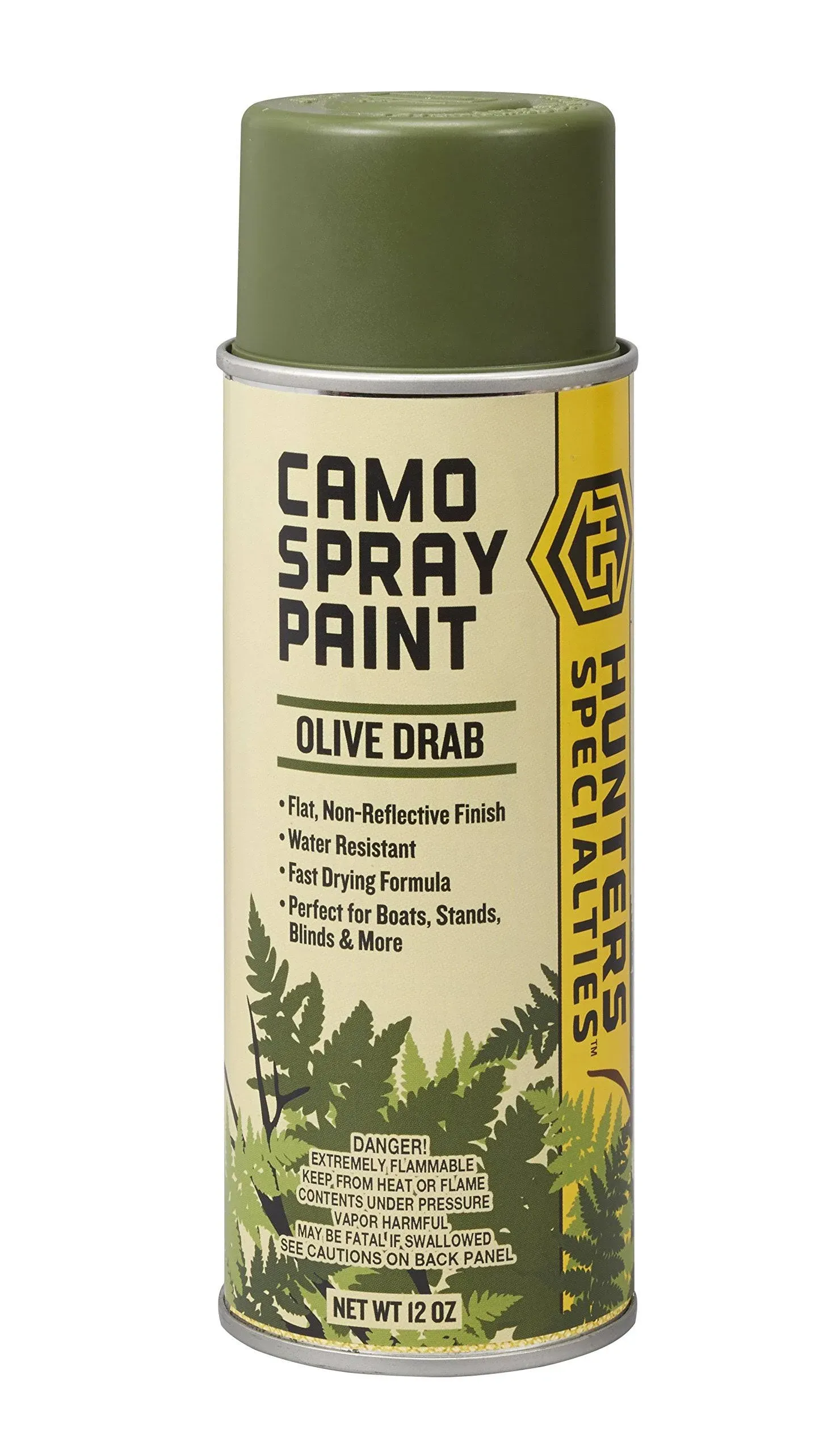 Hunters Specialties Permanent Camo Spray Paint, Olive Drab - 12 oz can