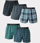 Hanes Ultimate Men's Boxer Underwear, Moisture-Wicking, 5-Pack Assorted 2XL