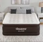 Silver Duet Luxury 18&#034; Size Queen Air Mattress with Built-In High Speed Tri-Zone