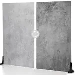 V-FLAT WORLD Duo Board Product Photography Backdrops - 2-Sided Background for Photography, Item & Food Photography Background - Includes 2 Legs & Board Mat - 30" x 40", Iced Concrete/Midnight Cement