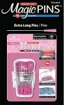 Taylor Seville Magic Pins - Extra Long Fine-Pink 50/Pkg