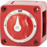 BLUE SEA 6008 M-SERIES BATTERY SWITCH 3 POSITION RED 6008