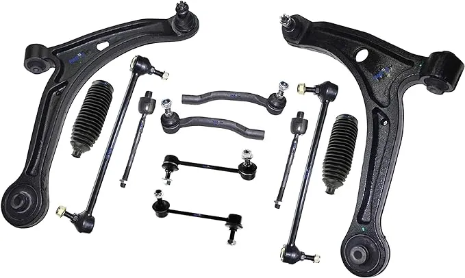 12 Pc Suspension Kit for Acura MDX Honda Pilot Control Arms Tie Rods Sway Bar