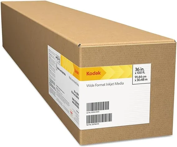 Kodak Rapid-Dry Self-Adhesive Glossy Poly Poster 6 Mil 42" x 100 ft Roll White