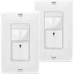 TOPGREENER Motion Sensor Switch PIR Sensor with Ambient Light Level