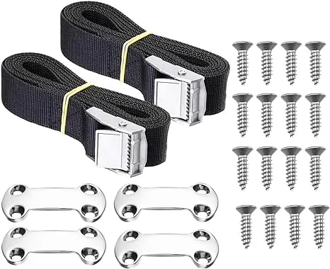 Cooler Tie-Down Strap Kit Buckle Lashing Straps 22 Pieces for Coolers Keep Co...