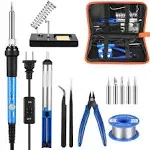 Soldering Iron Kit Electronics 60W Soldering Welding Iron Tools with ON-Off S...