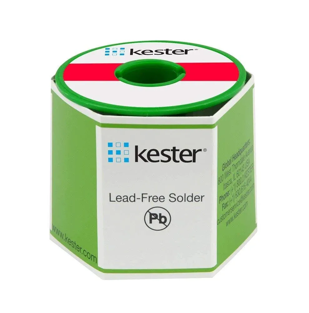 KESTER SOLDER 24-7068-6403 SOLDERWIRE 96.5/3/0.5 SN/AG/CU 217°C 1LB (1) (1) (1)