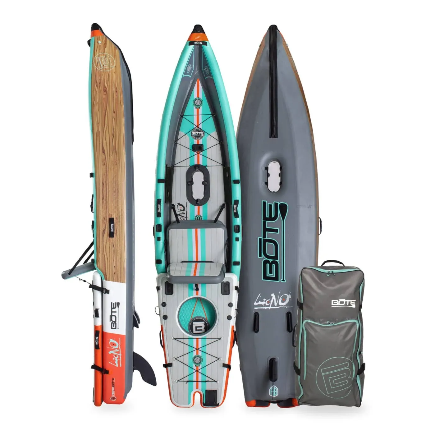 LONO Aero 12′6″ Native Aqua Inflatable Kayak