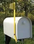 Mountable High Visible Mailbox Alert Flag w/ Screws for Single Wall Mailboxes