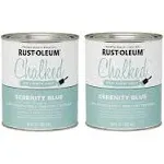 Rust-Oleum Serenity Blue, Chalked Ultra Matte Interior Paint, 30 oz (2 Pack)