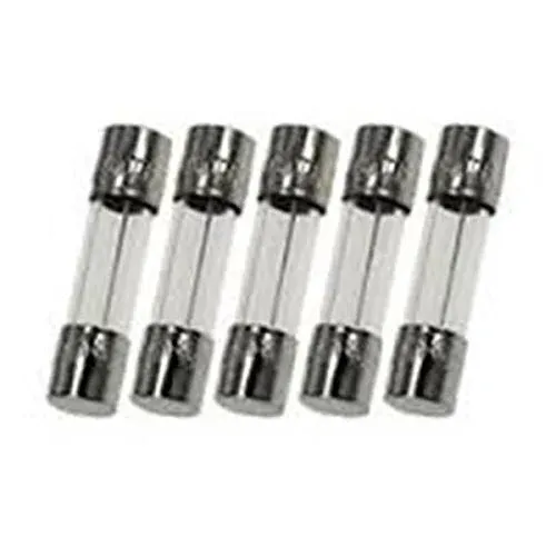 Witonics Pack of 5, T1.25AL125V, T1.25A 125V, T1.25L125V Cartridge Glass Fuses 5x20mm (3/16 inch x 3/4 inch), 1.25A 125V/250V, Slow Blow (Time Delay)