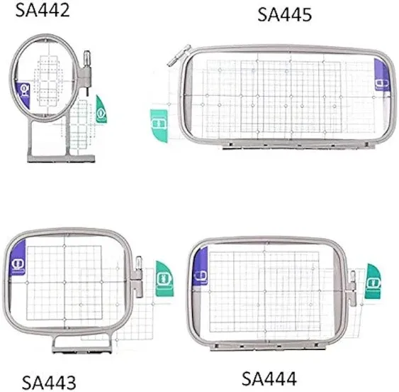 LNKA SA445-Extra Large Embroidery Hoops 12-Inch by 5-Inch for Brother PE800 PE770 780D PE700 PC6500 Brother Innovis 1250 700 Babylock Embroidery Machine Hoop