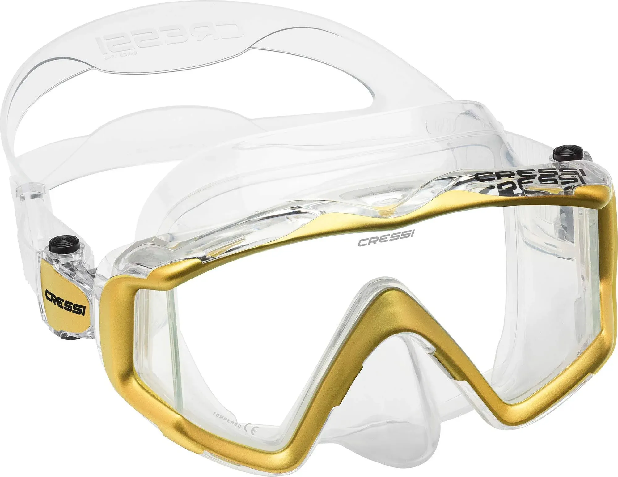 Cressi Liberty Triside SPE Mask (Gold)