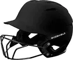 EvoShield XVT 2.0 Matte Fastpitch Batting Helmet with Facemask BLACK MD | LG