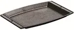 Lodge LSCP3 Rectangular Cast Iron Griddle, Seasoned, 11-5/8" x 7-3/4"