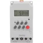 TM630A 12V DC Mini LCD Digital Microcomputer Control Power Timer Switch for Advertisement Light Box/Street Lamp/Oven/Broadcasting Equipment(DC 12V)