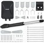 CO-Z Automatic Single Swing Gate Opener Kit w Remotes for 660lb 18ft Gates