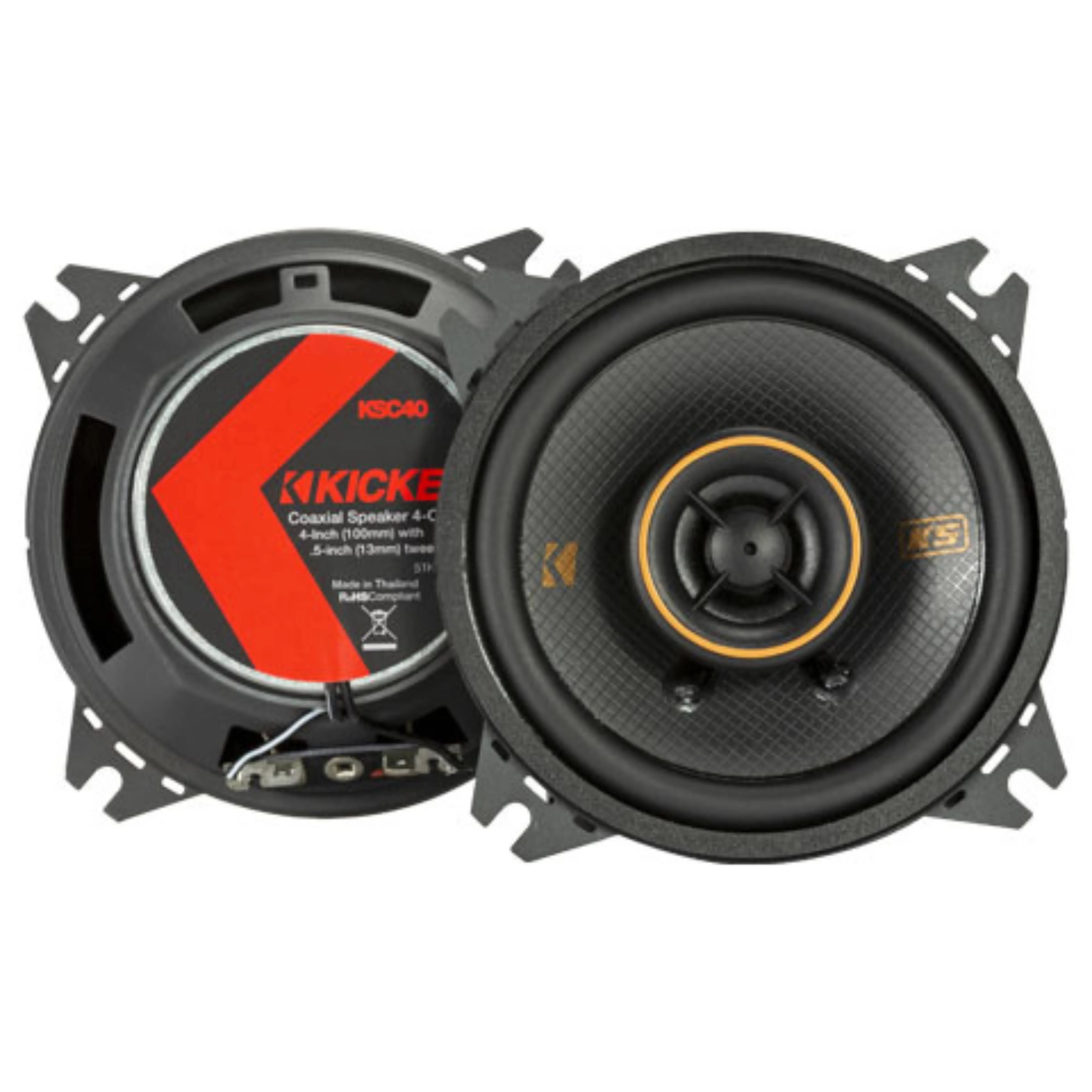 Kicker KS Series 4" Coaxial Speakers