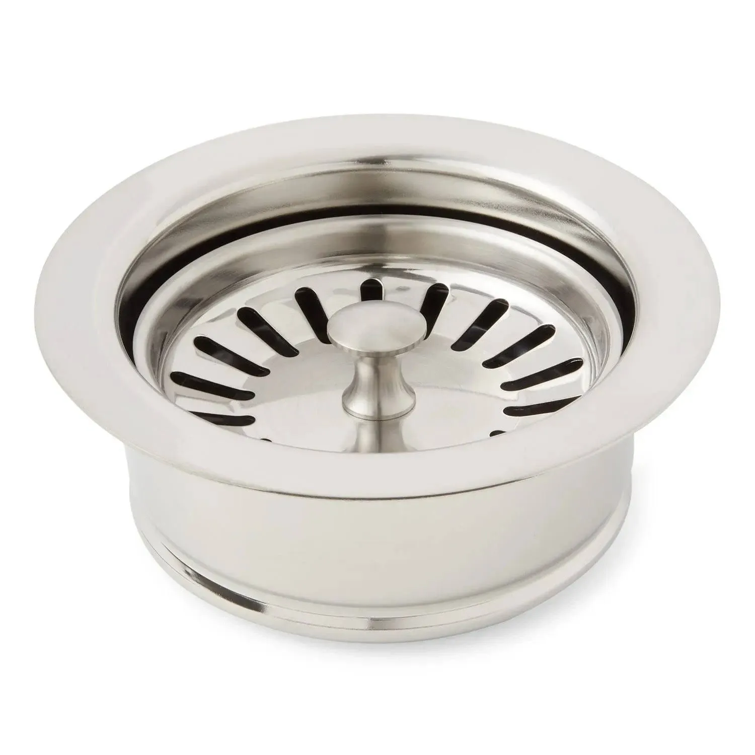 Signature Hardware 446668 4-1/2" Garbage Disposal Flange with Stopper for Sinks up to 5/8" Thick