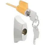 Prime-Line Products E 2144 Sliding Door Keyed Locking Unit with White Die cast