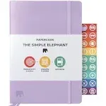 Simple Elephant Undated Planner for 2024 - Monthly, Weekly, Daily Planner - Leather Agenda Planner W/No Bleed Pages & Pen Holder - College, Work & Business Calendar Book