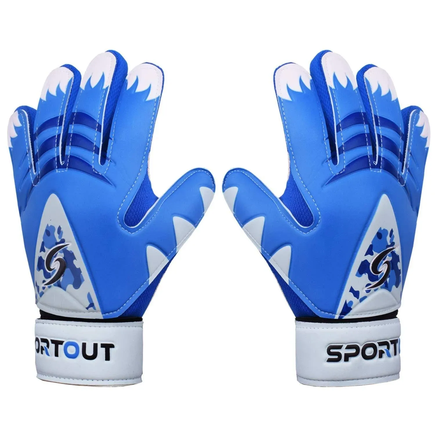 Sportout Kids Junior Goalkeeper Gloves, Soccer Gloves with Double Wrist ...