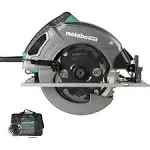 Metabo HPT 7-1/4-Inch Circular Saw Kit | 6,000 Rpm, 15-Amp Motor | Integrated Dust Blower | 24T Premium Framing/Ripping Blade | Single Handed Bevel Adjustment | C7SB3