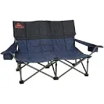 Kelty Low Loveseat Double 2 Person Camping Chair, Two Person Foldable Seat for Festivals, Concerts, Tailgates, Beach Days, Low Seat Height