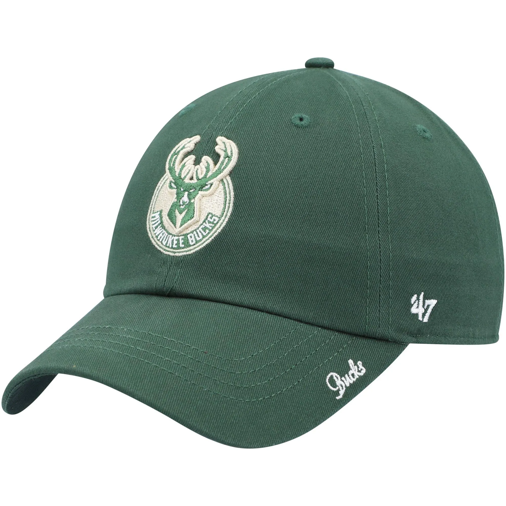 Milwaukee Bucks '47 Brand Green Clean Up Adjustable Hat