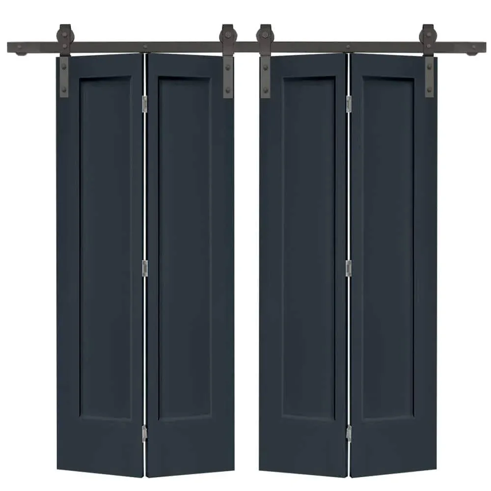 CALHOME 48-in x 80-in Charcoal Gray Mdf Double Barn Door (Hardware Included) Lowes.com