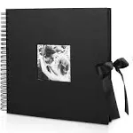 INNOCHEER Photo Album Scrapbook - Self Black 10X10, 10X10 