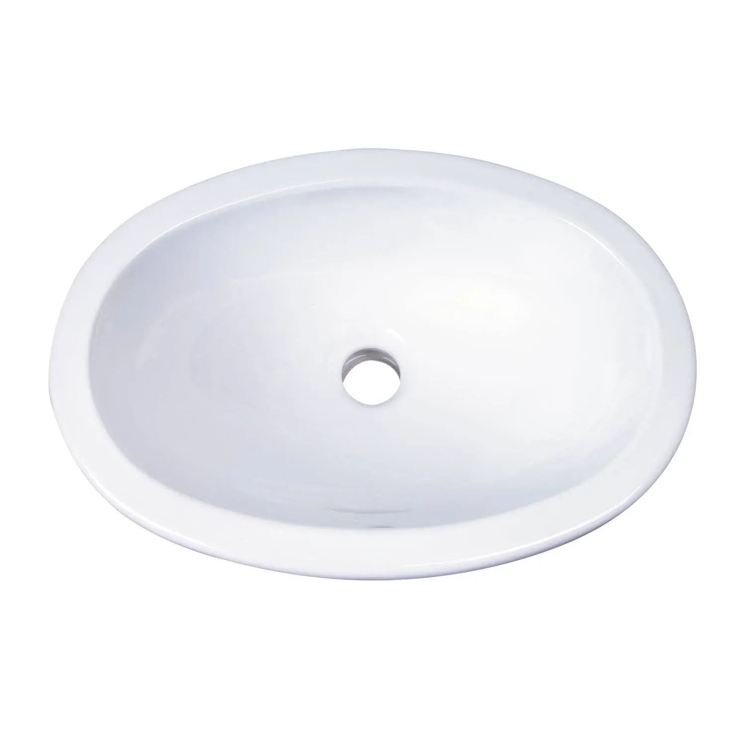 Barclay 4-525WH Lily Drop-In Wash Basin - White