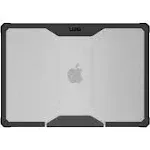 UAG Designed for MacBook Air 15" Case 2024 M3 A3114, 2023 M2 A2941 Plyo Ice/Black, Translucent Clear Rugged Tactile Grip Laptop Protective Cover by URBAN ARMOR GEAR